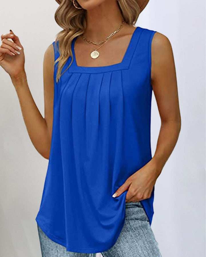 Nora™ | Sleeveless Top with Square Neckline