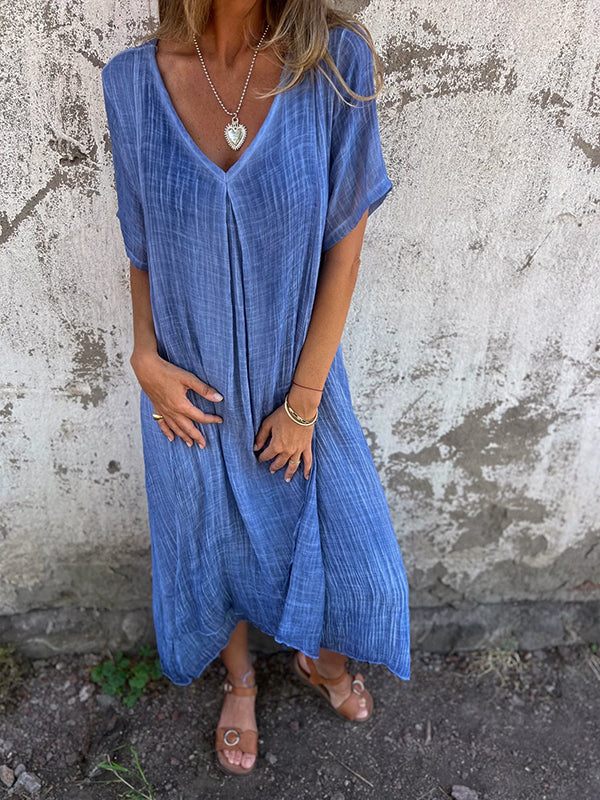 Garnet | Women's Flowy Draped Maxi Dress Cocktail