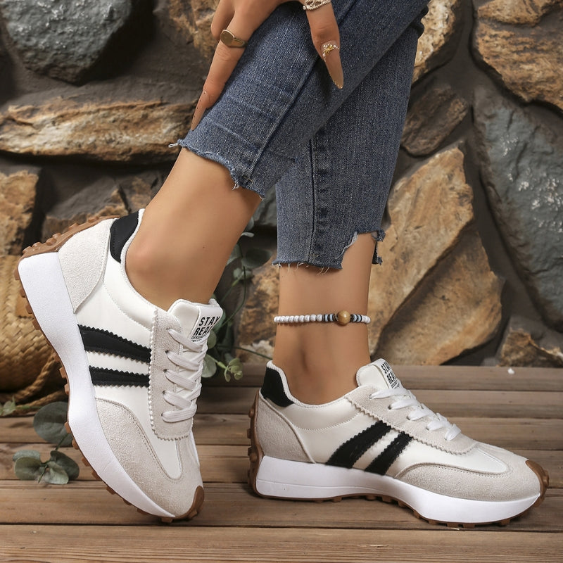 Reeve | Women's Retro Platform Sneakers Lace Up Chunky Sole