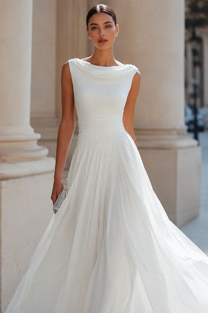 Celeste | Women's Sleeveless Pleated Midi Dress