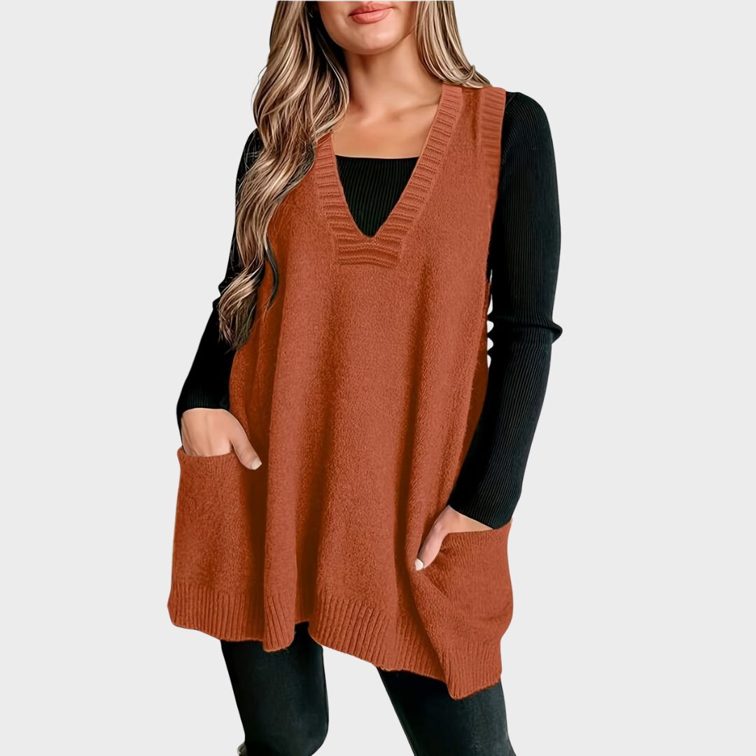 Aria™ | Casual V-Neck Vest