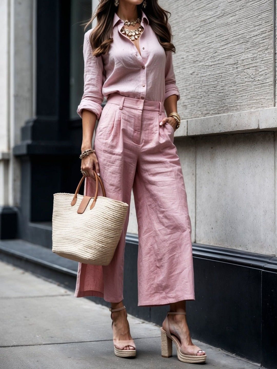 Kayla™ | Capri Pants and Loose Shirt Set