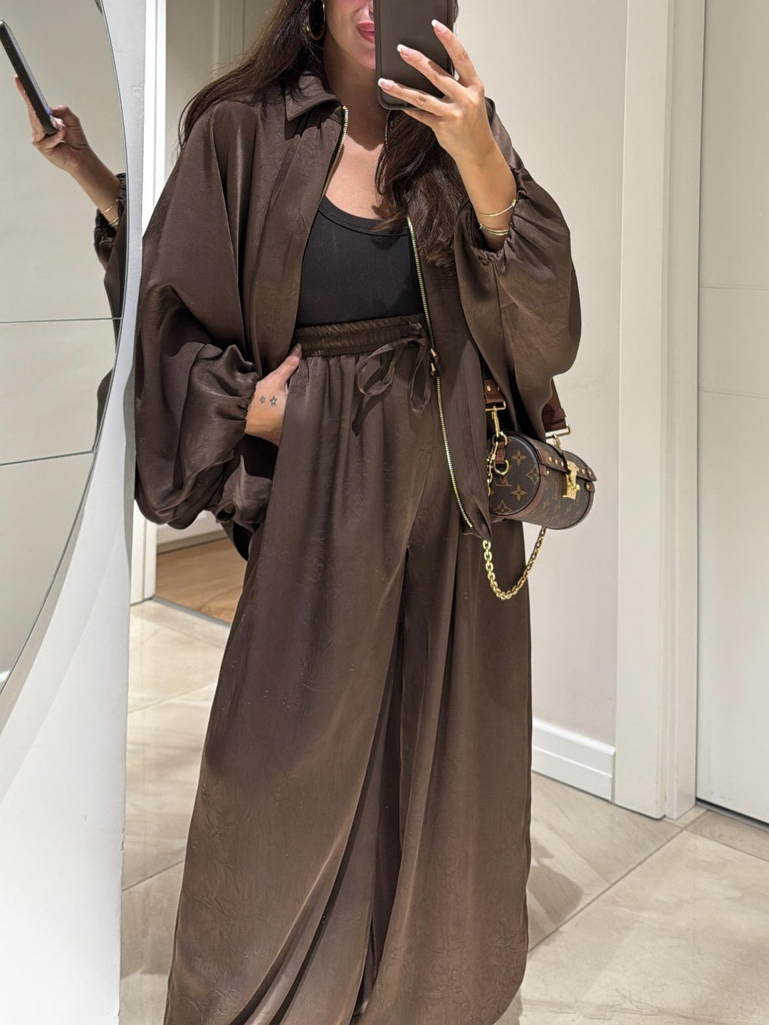 Maribel™ | Jacket + Drawstring Pants Casual Two-piece Suit