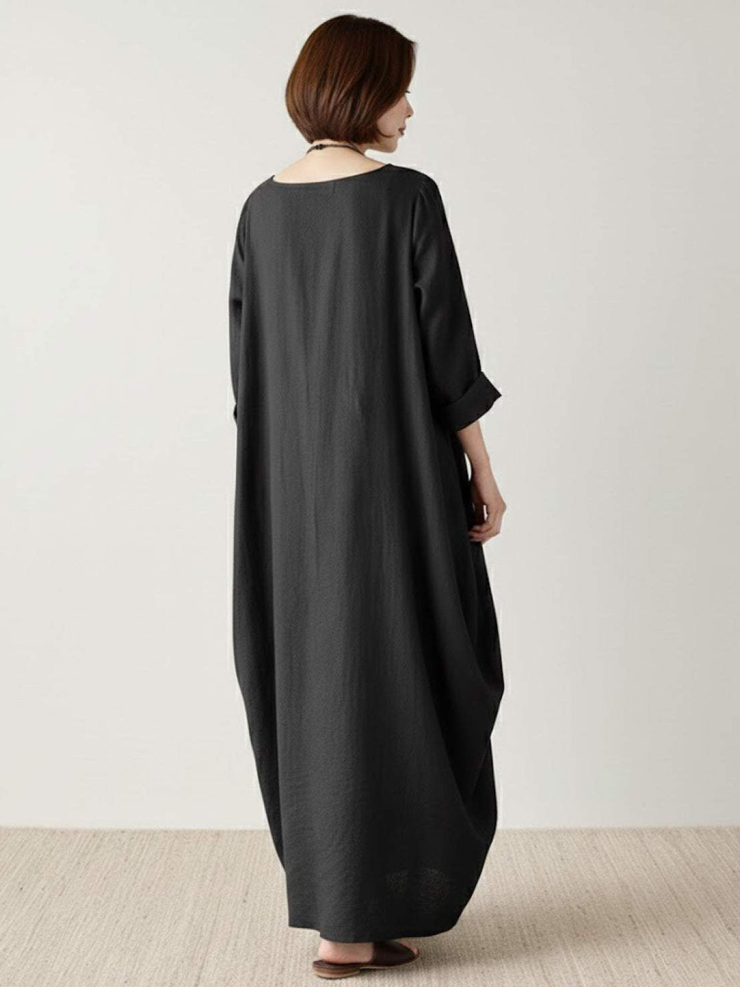 Serena | Women's Oversized Boho Maxi Dress with 3/4 Sleeves