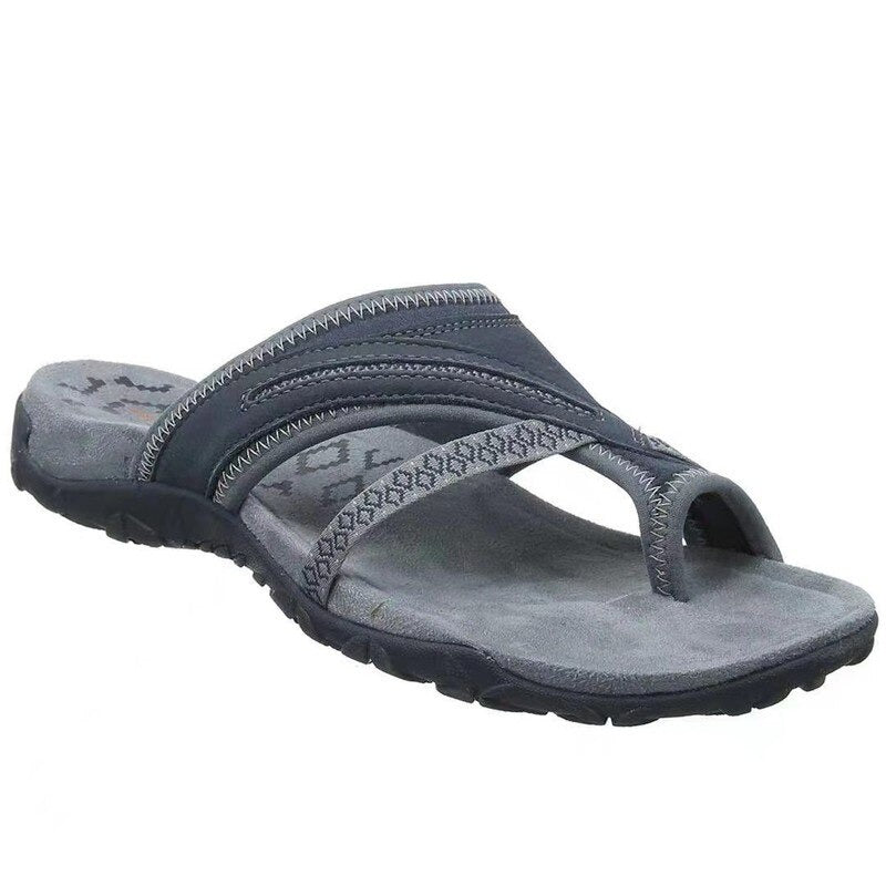 Dahlia | Women's Slip On Sandals - Black - Image 4