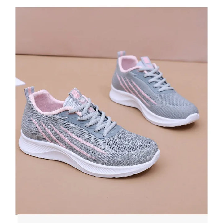 Freya | Women's Athletic Running Sneakers - Grey - Image 2