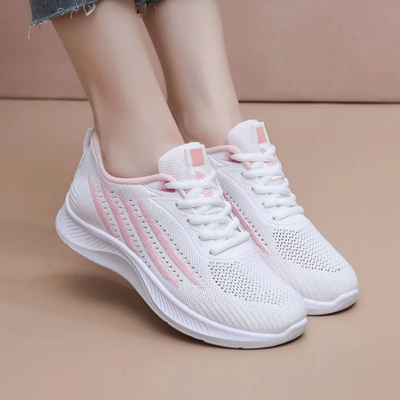 Freya | Women's Athletic Running Sneakers - Grey - Image 4