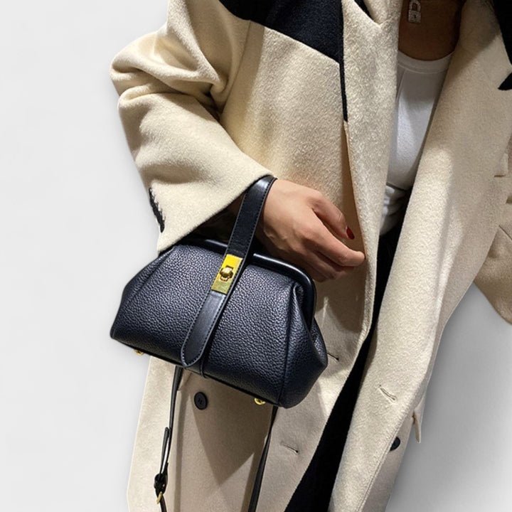 Hadleigh | Women's Mini Top Handle Turn Lock Crossbody Bag - Image 6