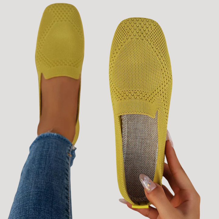 Lyralei | Women's Slip On Knit Flats - Grey - Image 7