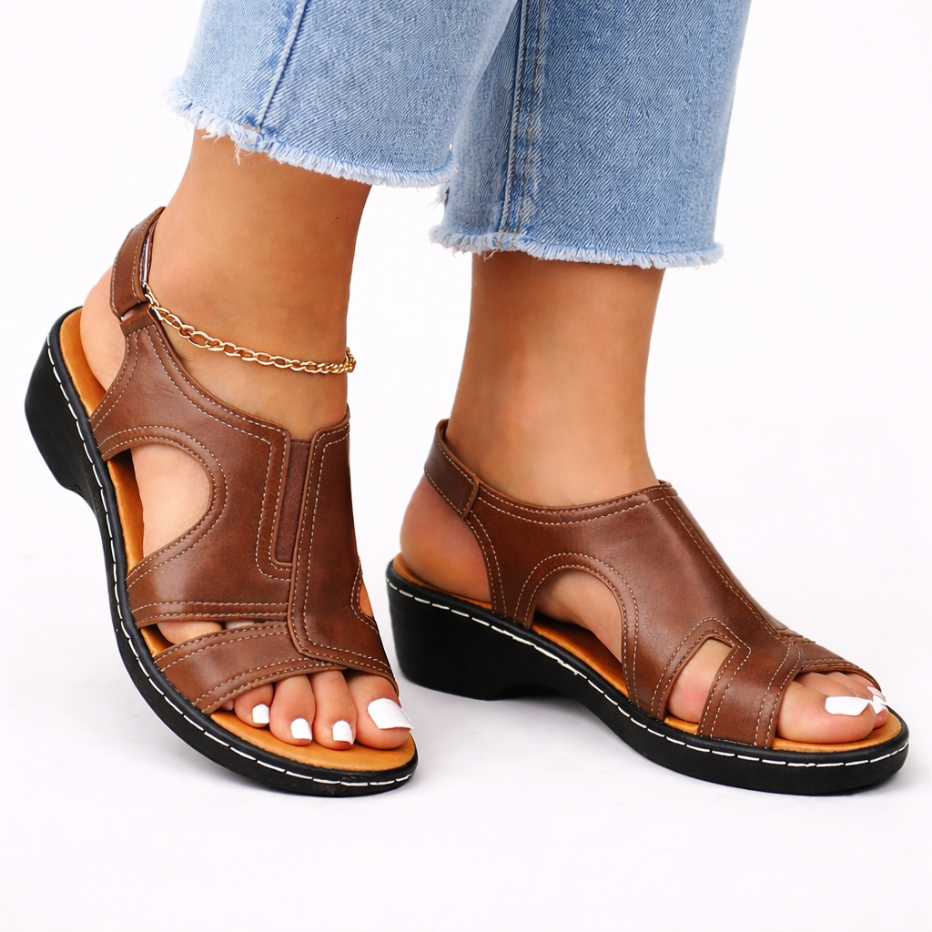 Maxine | Women's Supportive Comfort Sandals - Black - Image 4