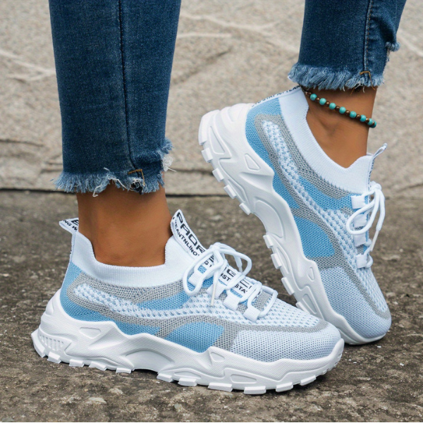 Meadow | Women's Breathable Mesh Walking Sneakers - Beige - Image 8