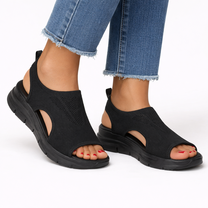 Mirabelle | Women's Orthopedic Slip-On Comfort Sandals - Navy - Image 2