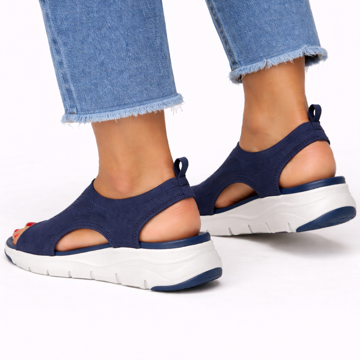 Mirabelle | Women's Orthopedic Slip-On Comfort Sandals - Navy - Image 5