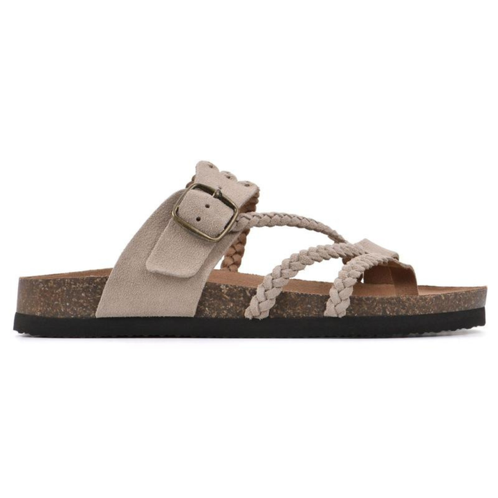 Octavia | Women's Braided Buckle Sandals - Green - Image 3