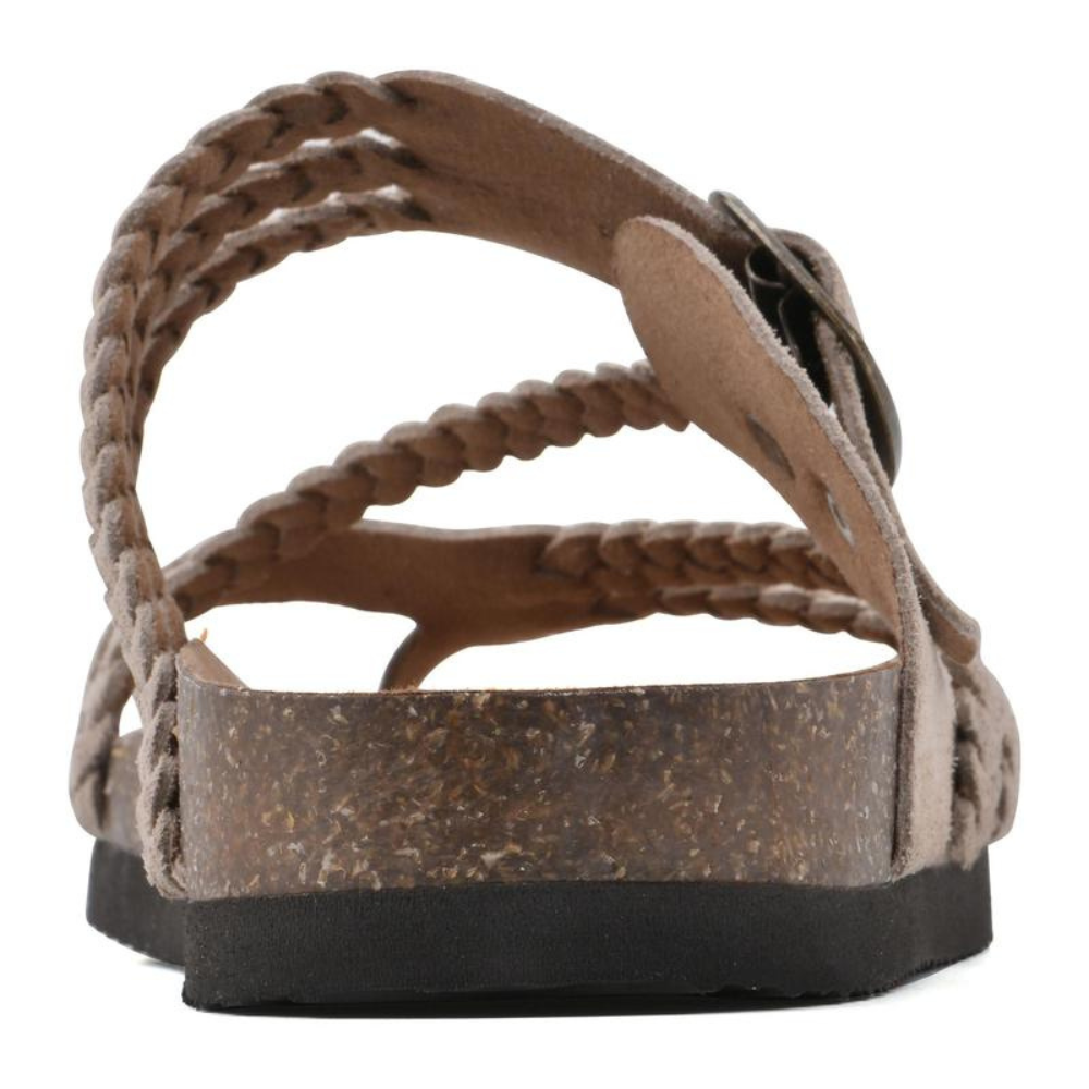 Octavia | Women's Braided Buckle Sandals - Green - Image 6