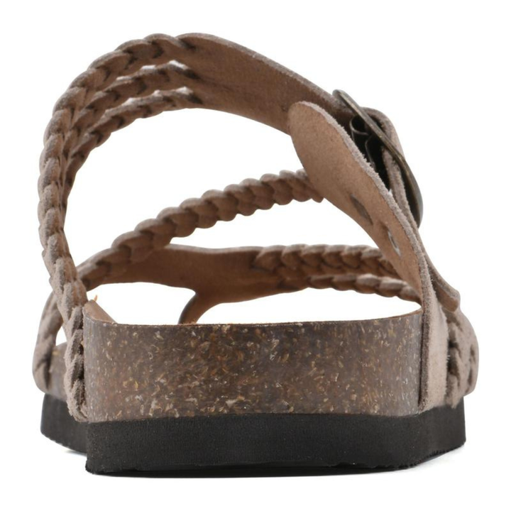 Octavia | Women's Braided Buckle Sandals - Green - Image 6