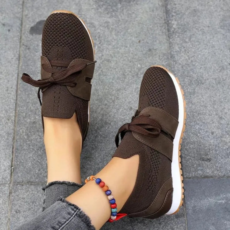 Ophelia | Women's Bow Slip-On Sneakers - Black - Image 6