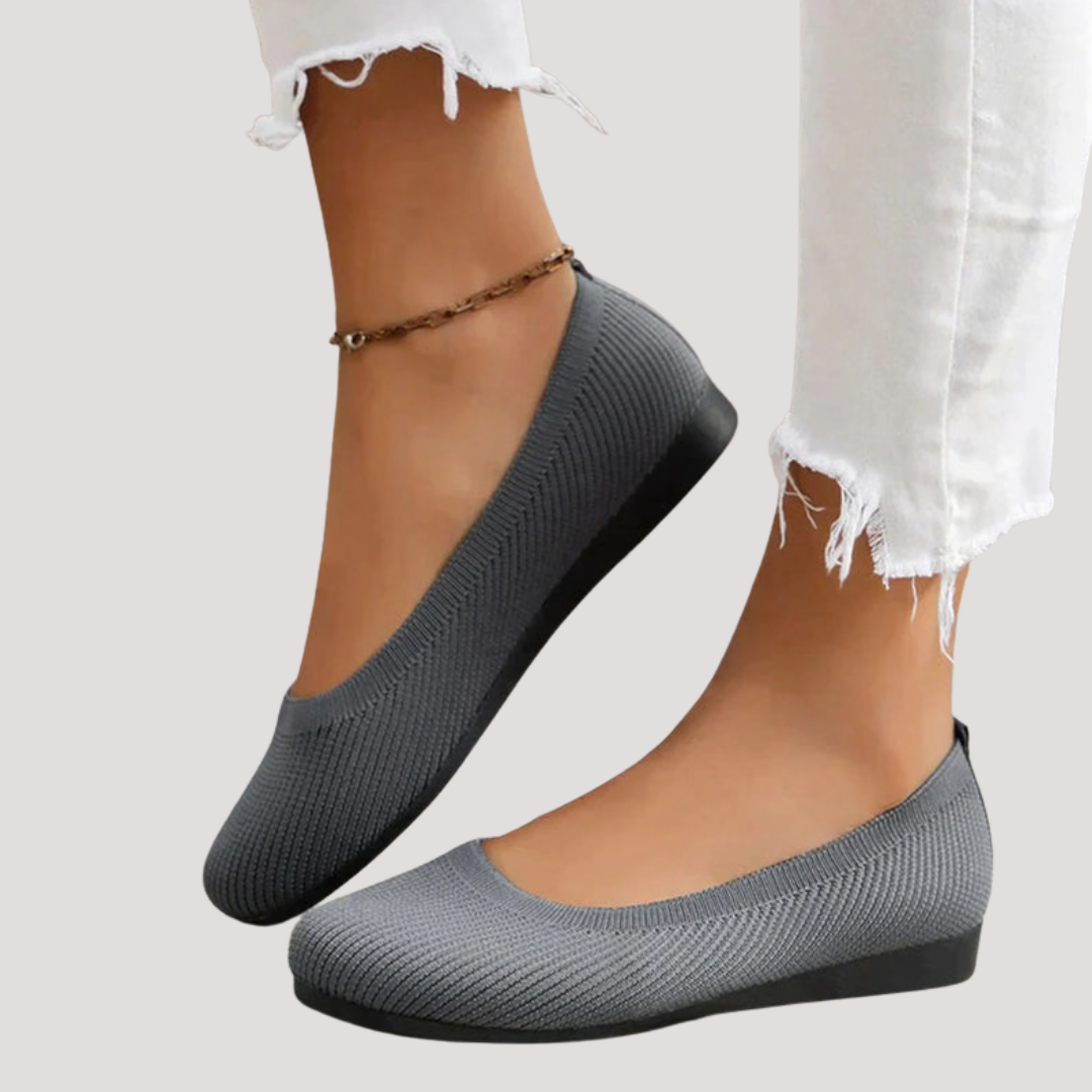 Reyna | Women's Slip-On Ballet Flats with Cushioning - Beige - Image 5