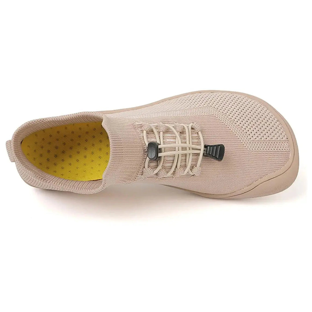 Riordan | Women's Knit Barefoot Sneaker Low Top - Light Grey - Image 10