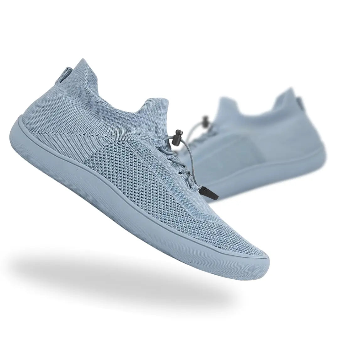 Riordan | Women's Knit Barefoot Sneaker Low Top - Light Grey - Image 19