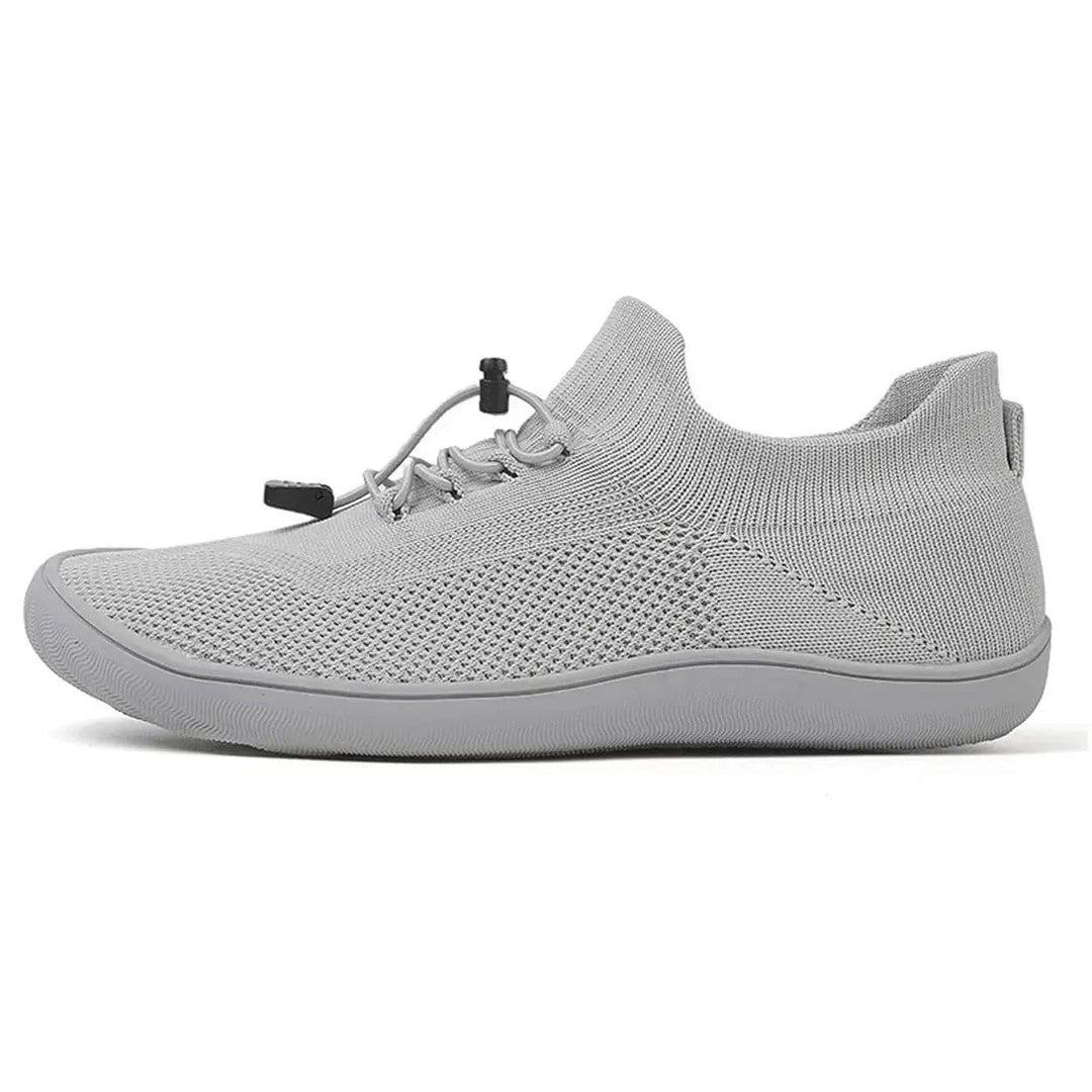 Riordan | Women's Knit Barefoot Sneaker Low Top - Light Grey - Image 2