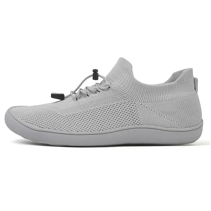 Riordan | Women's Knit Barefoot Sneaker Low Top - Light Grey - Image 2
