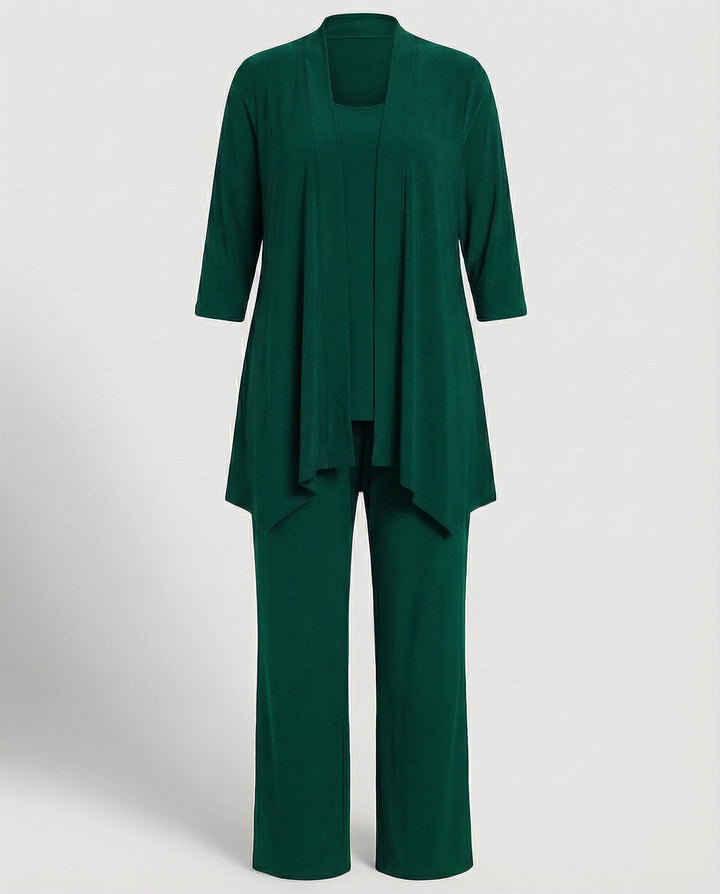 Rowena | Women's 3 Piece Pant Suit Set - Purple - Image 10