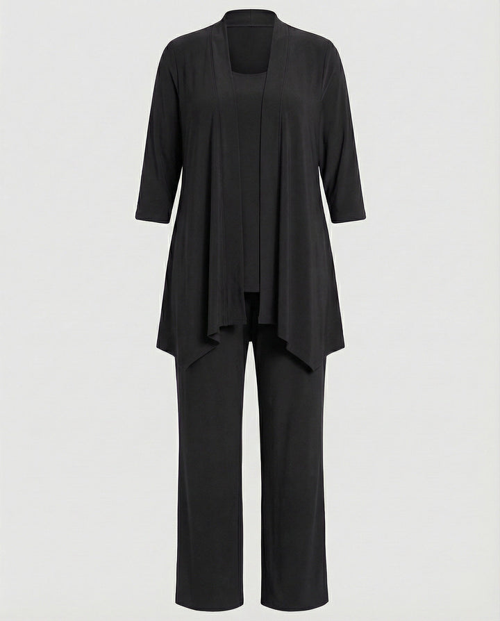 Rowena | Women's 3 Piece Pant Suit Set - Purple - Image 5