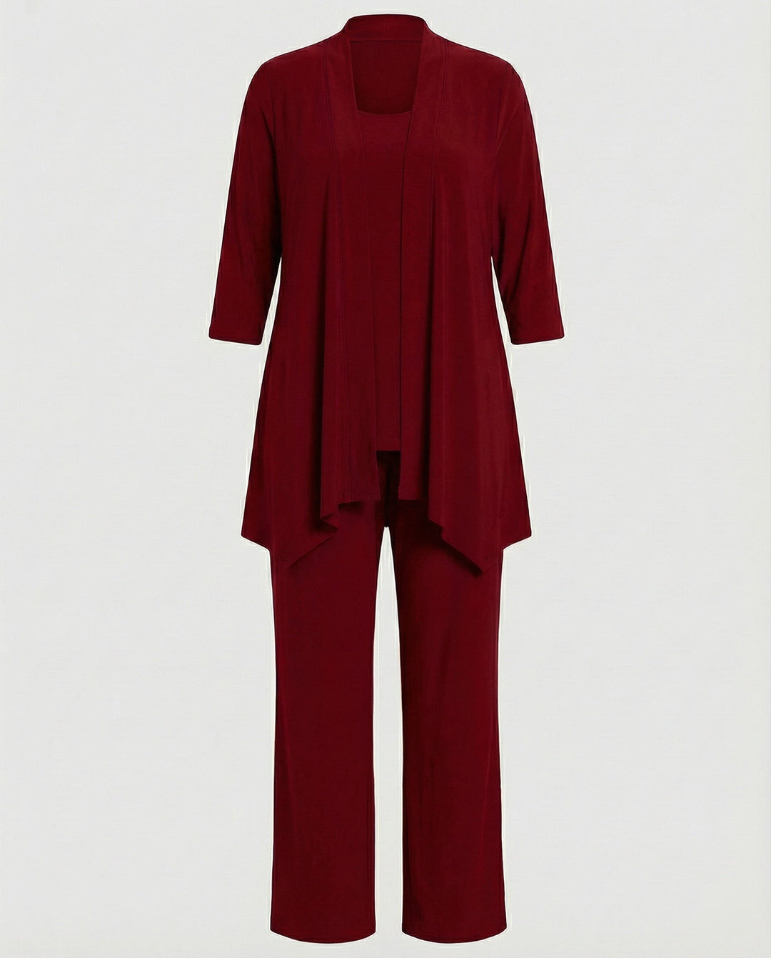 Rowena | Women's 3 Piece Pant Suit Set - Purple - Image 6