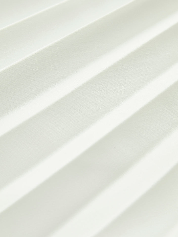 Vienna | Women's Strapless Pleated Maxi Dress with Side Split