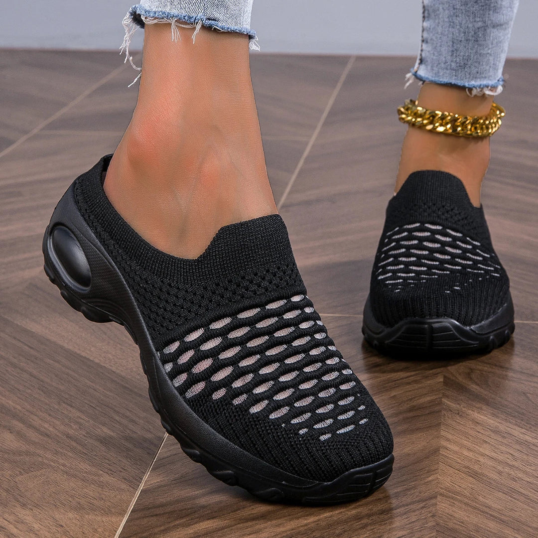 Wren | Women's Slip-On Walking Sneakers - White - Image 5